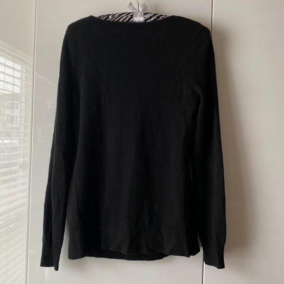100% Cashmere Big Squred neck Longsleeve Sweater M - Picture 5 of 5